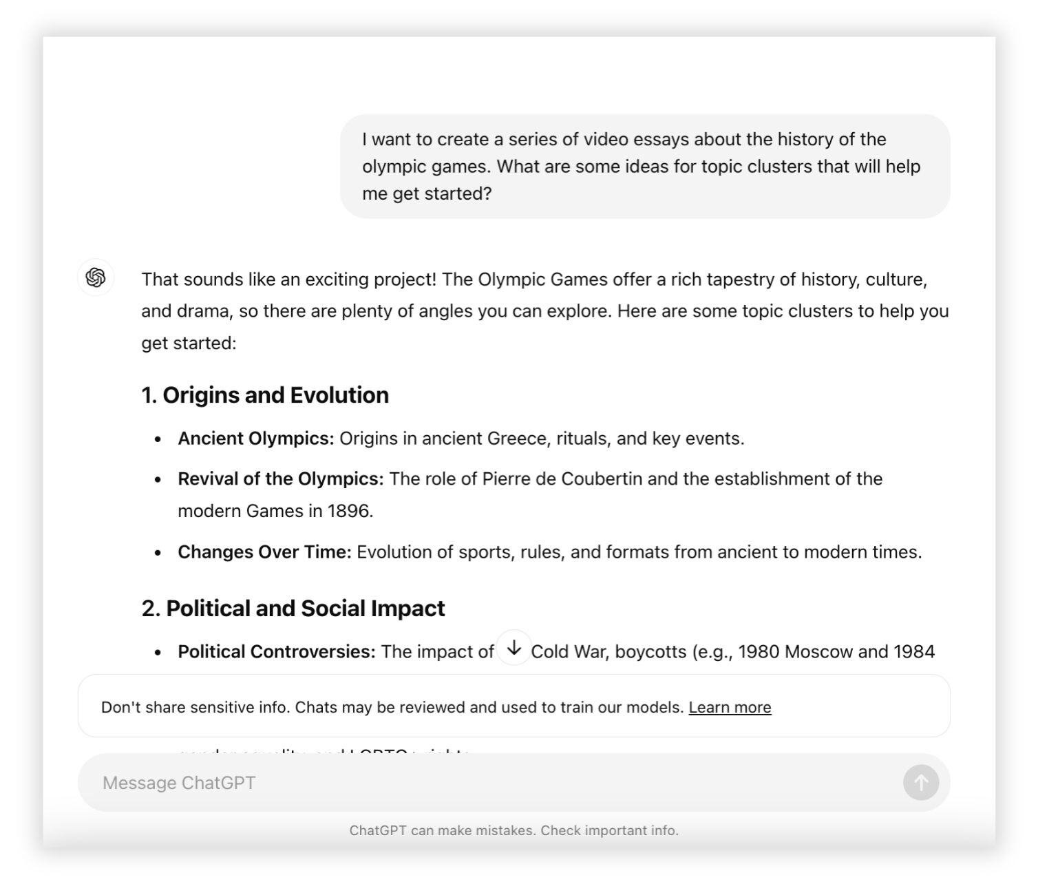 AI Content Planning