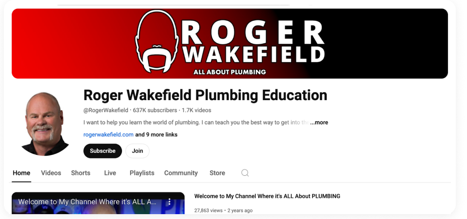 Earn money from videos as a content creator, like Roger Wakefield