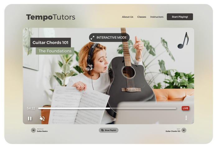 SP web embed Live- Guitar lesson