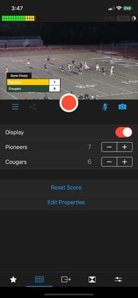 Scoreboard for Livestreaming