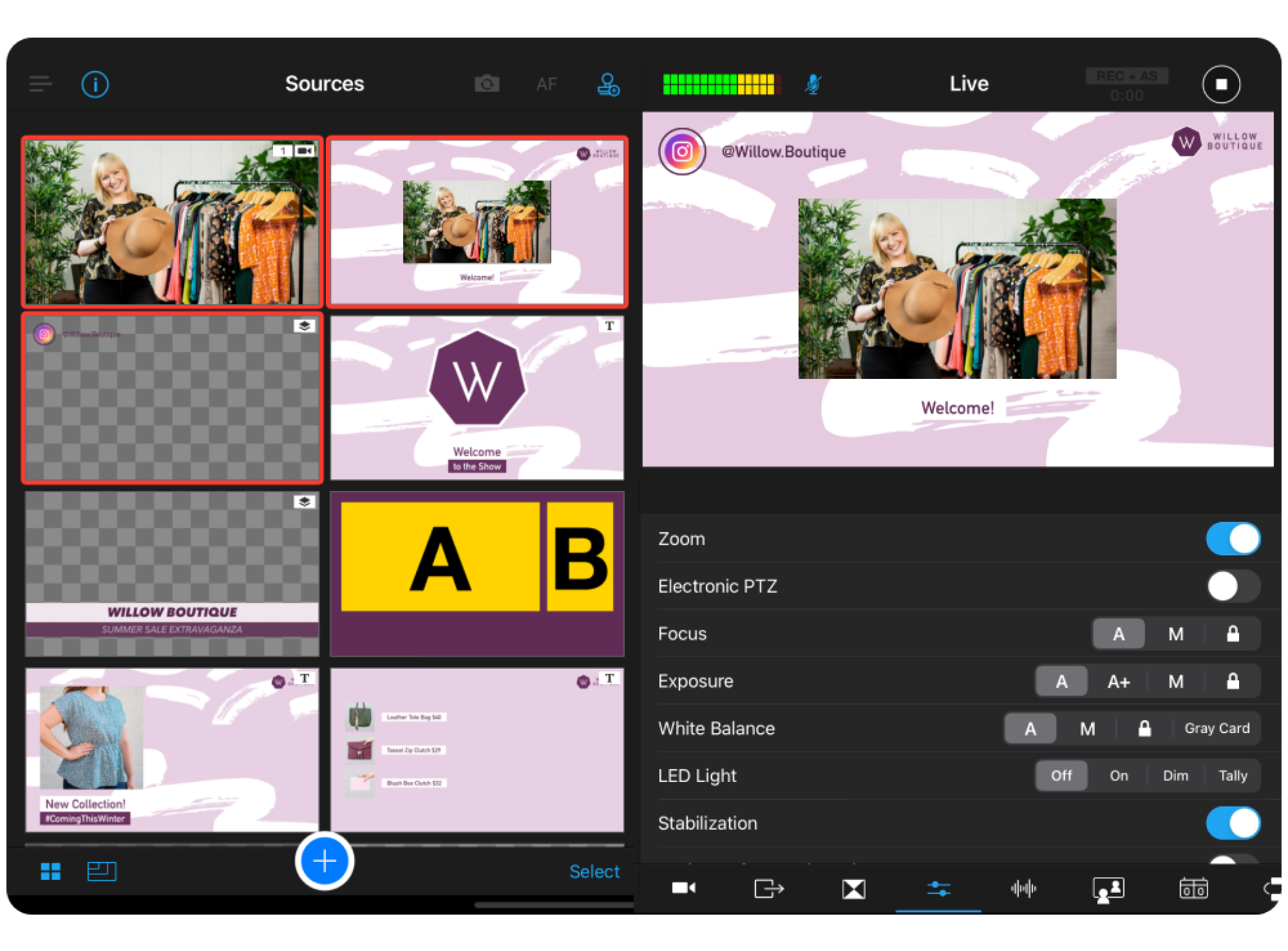 Create high-quality videos with Switcher’s simple video editing software